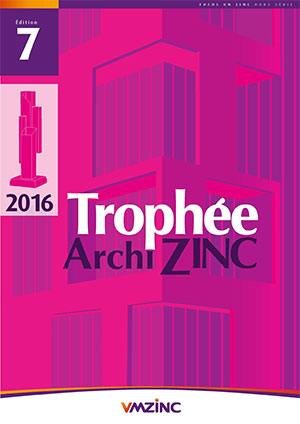 Le nouveau magazine Focus On Zinc hors-série n°7 met en lumière les 12 projets primés au Trophée Archizinc VMZinc® 2016 - © VMZinc