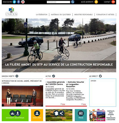 L'Unicem inaugure son nouveau site web - © Unicem