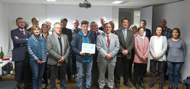 Mathis CADIER, 16 ans, reçoit le Prix du Mérite 2017 - FFB Rhône-Alpes