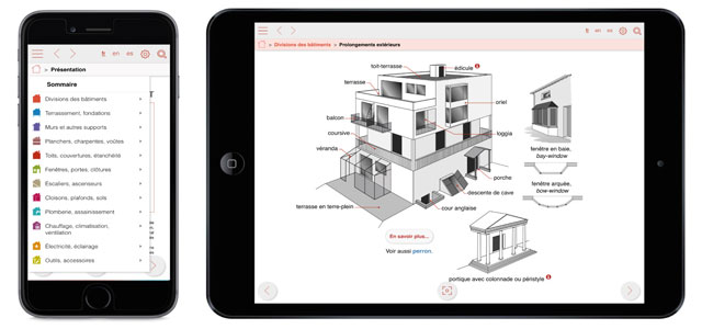 Dicobat lance VISUELBAT : La première application 100% visuelle dédiée au vocabulaire du bâtiment - © Arcature