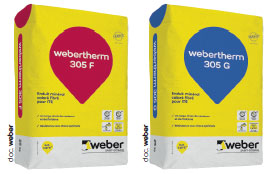 Webertherm 305 F et G nouvelle formule : les enduits minéraux 2-en-1 pour l’ITE - © Weber