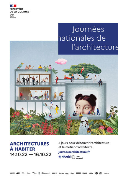 Affiche des Journées nationales de l'architecture © Ministère de la culture