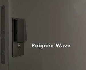 Poignée Wave pour porte coulissante et battante, design et invisible