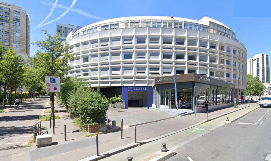 Le bâtiment acheté par Lockall est un parking circulaire au coeur du 13 ème arrondissement de Paris © Lockall
