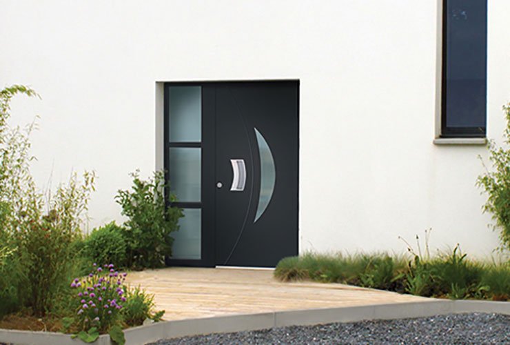 Porte dentrée monobloc en Aluminium PASSAGE 830 Euradif Batinfo