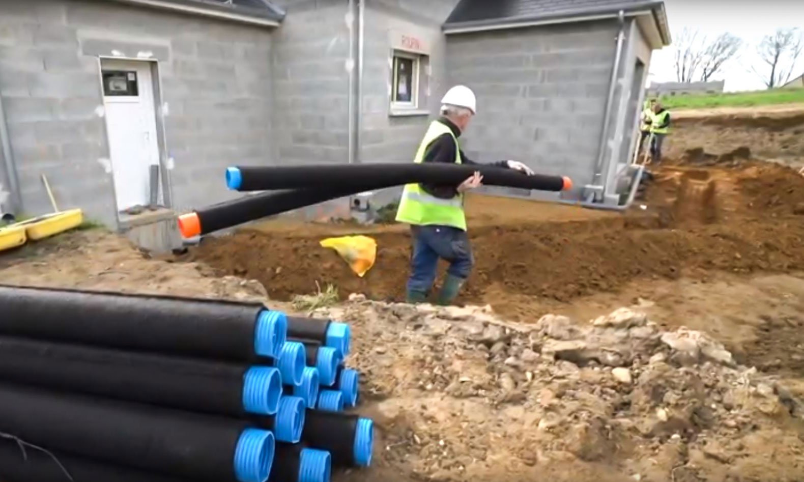 Solution pour le drainage des fondations et des bâtiments BATIFIBRE