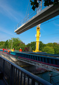 Chantier de rénovation du Pont de Brébant