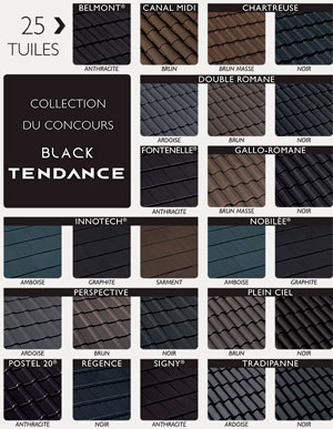 Collection Monier Black Tendance
