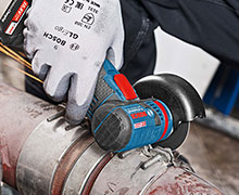 GWS 10,8-76 V-EC Professional Bosch : La première meuleuse angulaire professionnelle 10,8 volts au monde