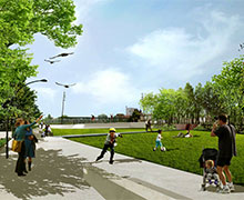 Un parc urbain pour relier l'éco-quartier Hoche au quartier de la République à Nanterre