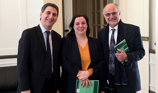 Daniel Goldberg, Emmanuelle Cosse et Dominique Figeat © Ministère du Logement et de l'Habitat durable