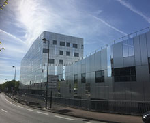 The new IMMD-LEA campus in Roubaix has an aluminum facade of 4.000 m²