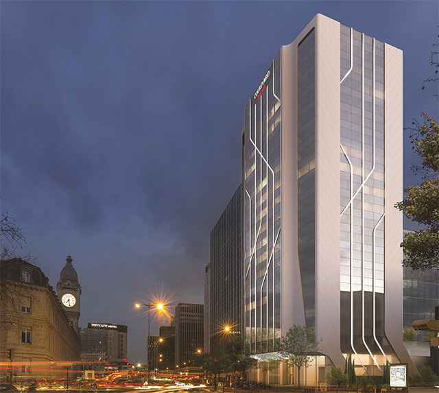 Laying of the foundation stone of the Tour Paris Lyon and the future Courtyard Marriott - © Studios Architecture