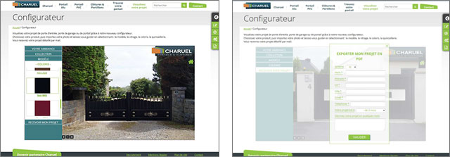 Charuel présente un nouveau configurateur en ligne pour imaginer son portail - © Charuel