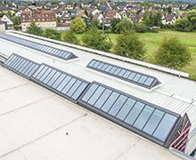 New Velux modular canopies from Tomi Ungerer college in Dettwiller for a successful energy renovation