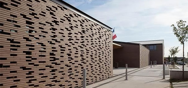 A TERREAL terracotta moucharabieh refreshes the Louise Michel d'Aussone school (31) - © Terreal