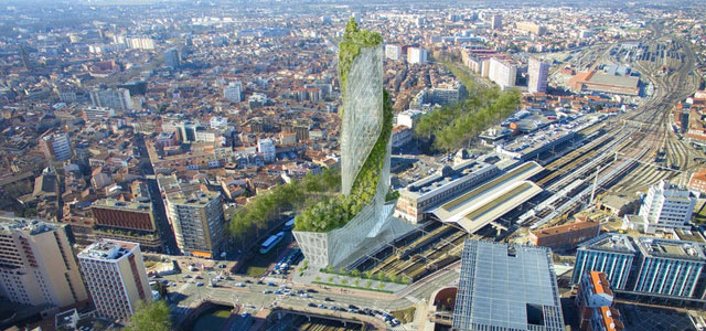 CSTB Formations - Référent BIM Toulouse choisit l'architecte Daniel Libeskind pour construire une tour végétalisée - © Studio Libeskind