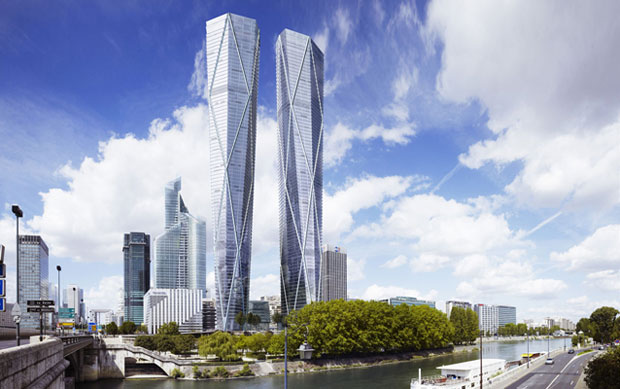 Tours jumelles à La Défense : accord des voisins pour les travaux - © Architecte Foster + Partners