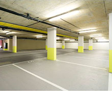 Renovation of the underground car park of a luxury residence