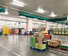 Bluesteel RPT F+ pour le désenfumage et l'isolation des bâtiments de stockage en froid positif