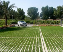 GrassCrete, solution CHRYSO® pour le béton végétalisé drainant