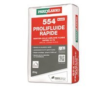 554 Prolifluide Rapide Blanc, le mortier-colle idéal pour les chantiers en pierres naturelles