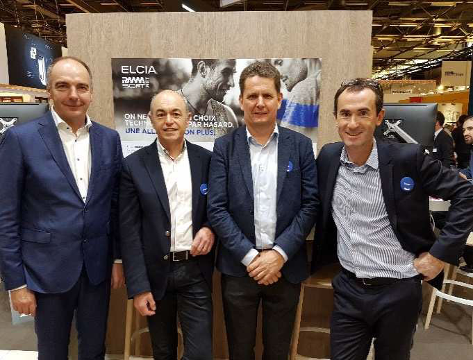 De gauche à droite : Hugues HUSSIN (CEO RAMASOFT), Franck COUTURIEUX (Président-Fondateur ELCIA), Bart DEVRIESE (Président-Fondateur RAMASOFT) et Edouard CATRICE (Directeur Général ELCIA) - © ELCIA