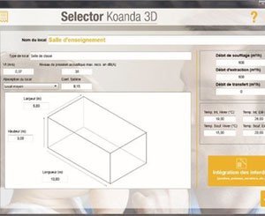Aldes dévoile Selector Koanda 3D pour gérer, choisir, visualiser en 3D les produits de diffusion d'air