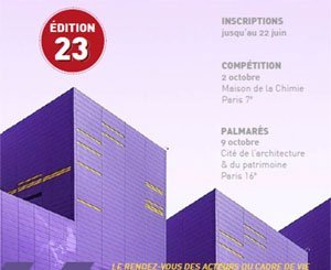 Appel à candidature pour la 23ème édition des Trophées du Cadre de Vie