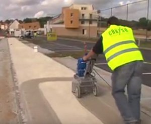Chantier en Articimo® désactivé brossé et bétons décoratifs EQIOM