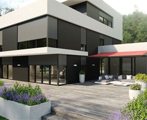 Maison aux protections solaires, le nouvel outil digital de Warema