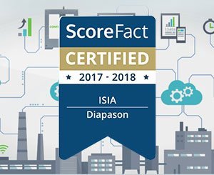 Diapason 1er ERP et configurateur Menuiserie à recevoir le label ScoreFact™ Certified