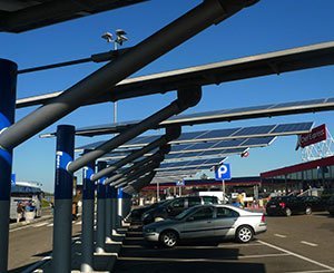 A large photovoltaic car park inaugurated near Lyon
