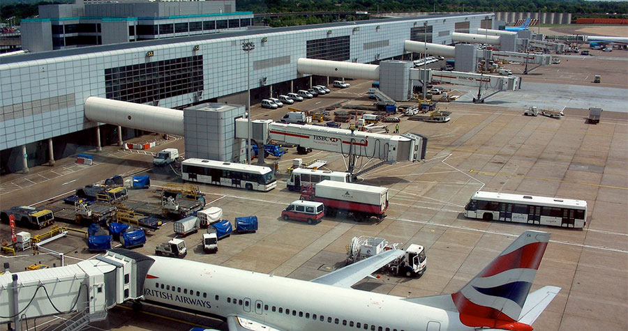 Aéroport de Londres Gatwick - © Martin Roell via Wikimedia Commons - Licence Creative Commons