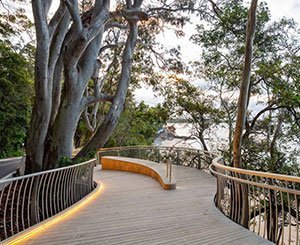 Une passerelle en Accoya® pour un parc national de la côte australienne