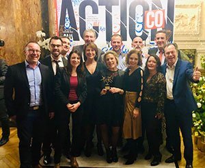 Les hommes et les femmes de l'équipe commerciale URSA, lauréats des Trophées Action Co 2019