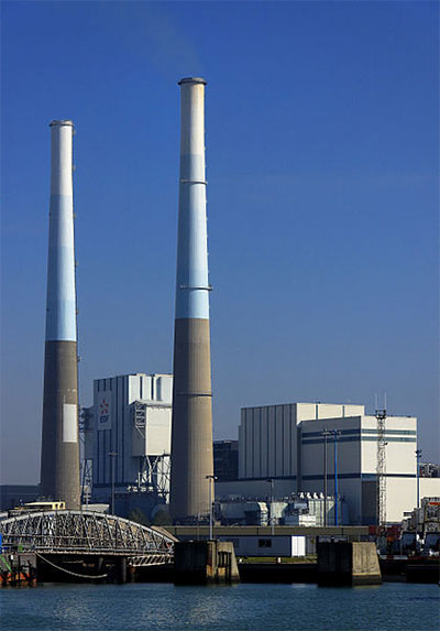 Centrale à charbon du Havre - © Degrémont Anthony via Wikimedia Commons - Licence Creative Commons