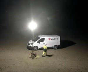 Lampe de travail WGL1 180/360° 40.000 Lumens