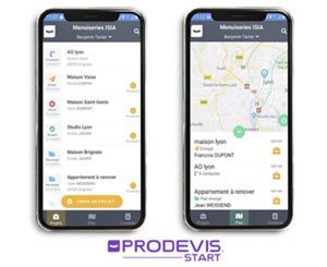 The ProDevis START mobile application simplifies prospecting for Carpentry, Store and Closure Craftsmen