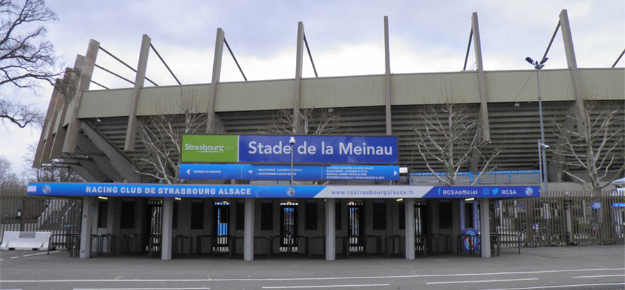 Entrance to the Meinau stadium in Strasbourg - Illustrative image - © Gzen92 via Wikimedia Commons - Creative Commons License