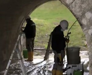 Imperméabilisation d'un pont-rail dans l'Yonne