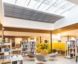 The Tomi Ungerer media library in Brunoy (91) is equipped with Solaria awnings from Reflex'Sol
