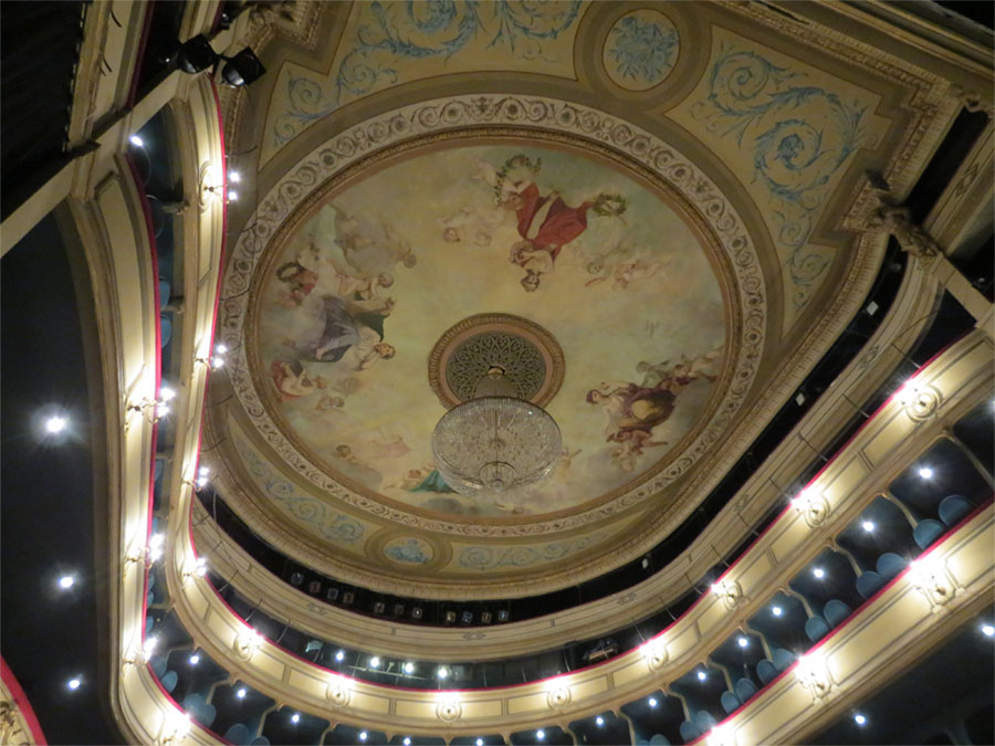 Plafond du théâtre du Gymnase Marseille - © Lp leau via Wikimedia Commons - Licence Creative Commons
