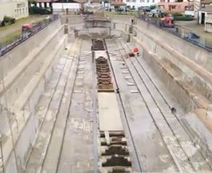 Imperméabilisation d'un bassin de radoub près de Bayonne par URETEK®