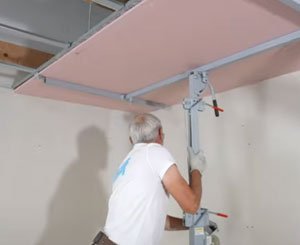 60 'fire ceiling installation with Knauf Métal Chrono