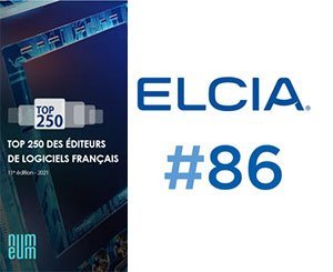 Elcia 86ème plus important éditeur de logiciels en France au classement Top250 2021