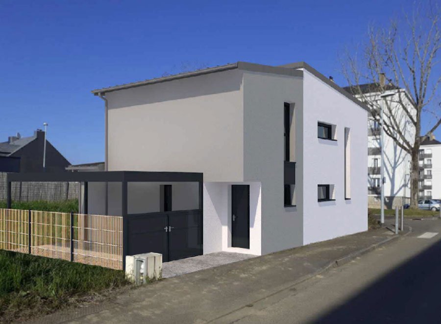 Three R&D houses under construction in Saint-Nazaire to experiment with the house of the future