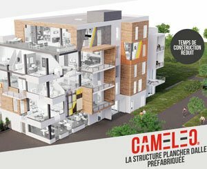 Caméléo, the modular and eco-friendly floor slab system