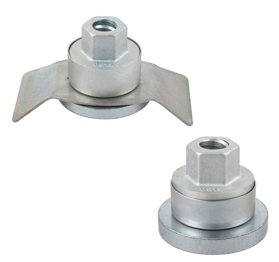 Préci'Force nuts with and without tightening indicator plate © Würth