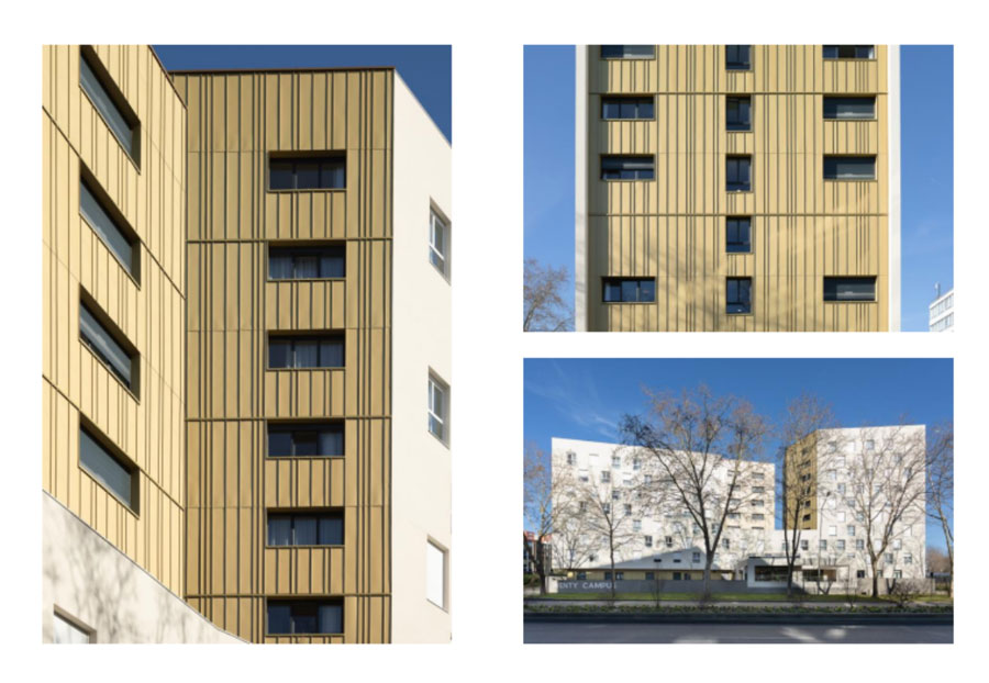 Student residence in Evry-Courcouronnes © Rheinzink